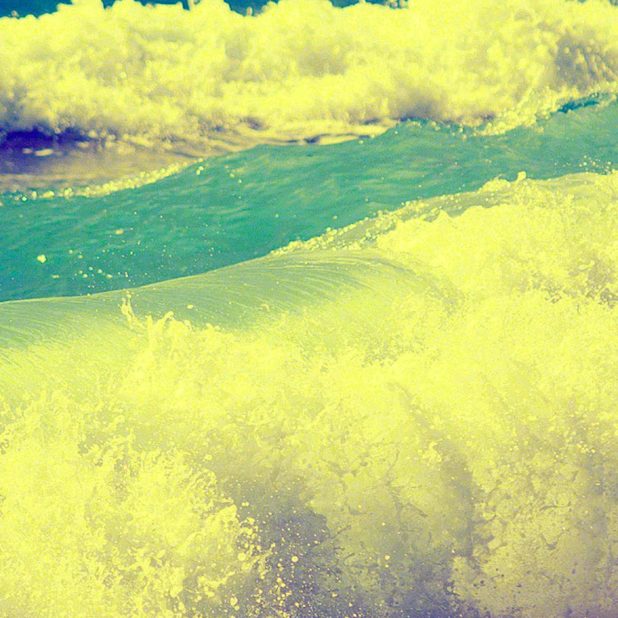 Landscape wave iPhone7 Plus Wallpaper