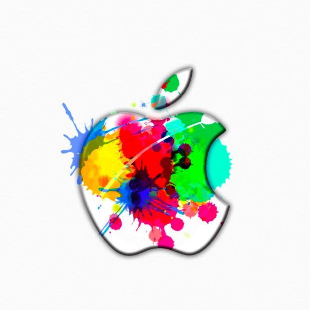 Apple paint iPhone7 Plus Wallpaper