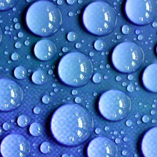 Natural water drops blue iPhone7 Plus Wallpaper