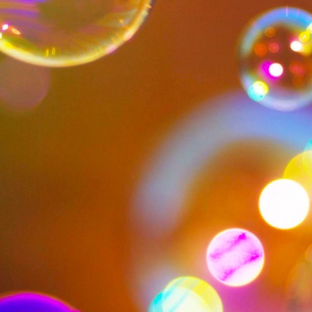 Bubble polka dot blurring iPhone7 Plus Wallpaper