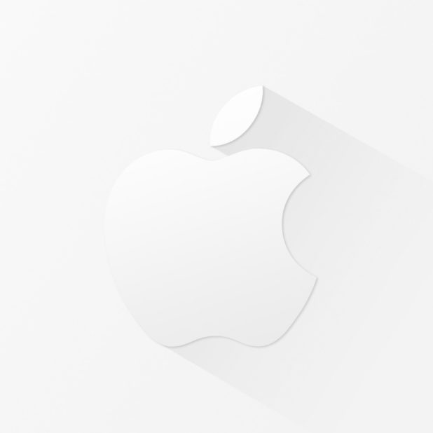 Cool white Apple logo iPhone7 Plus Wallpaper