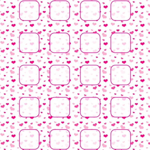Heart pattern peach red purple shelf for women iPhone7 Plus Wallpaper