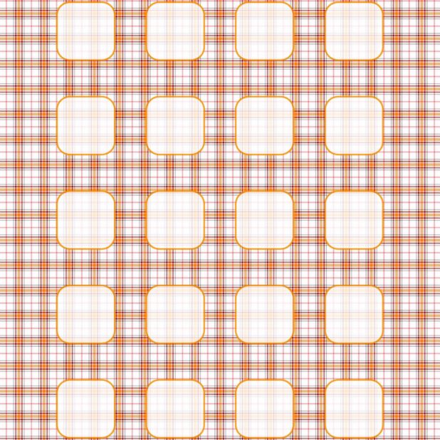 Red and black check pattern shelf  orange  white iPhone7 Plus Wallpaper