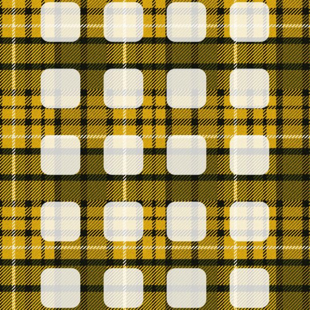 Pattern yellow black check shelf iPhone7 Plus Wallpaper