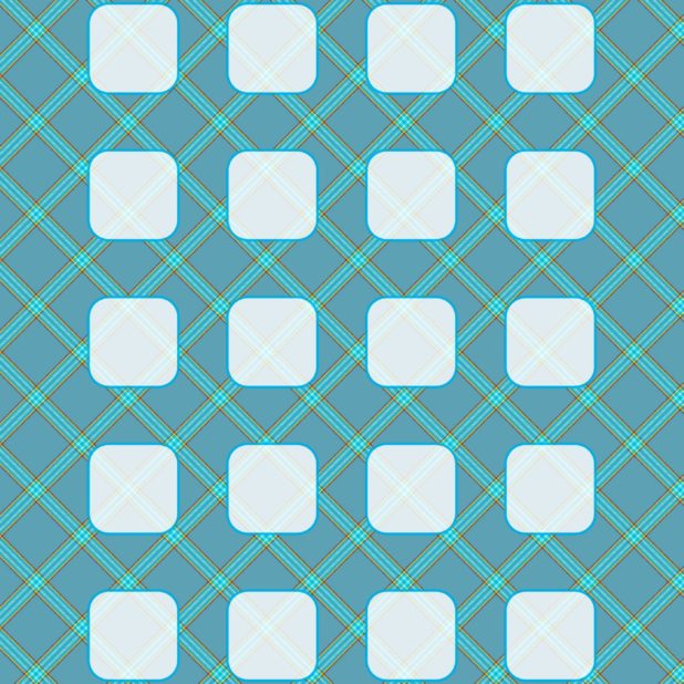 Blue check pattern shelf iPhone7 Plus Wallpaper