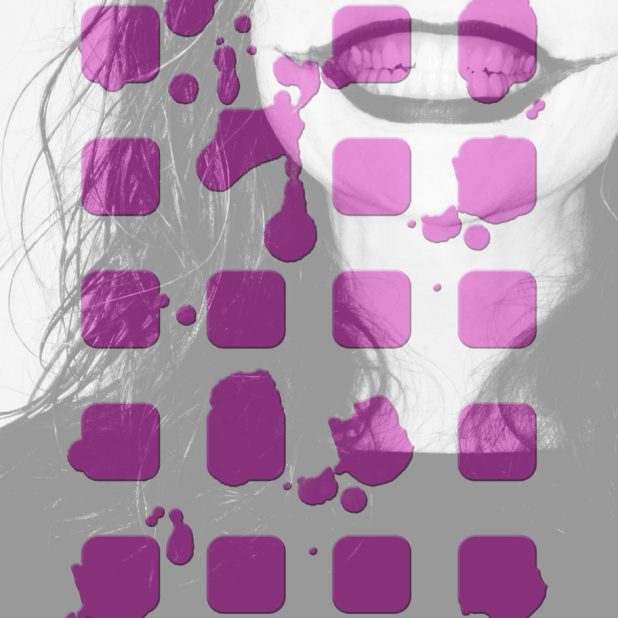 Shelf Chara purple iPhone7 Plus Wallpaper
