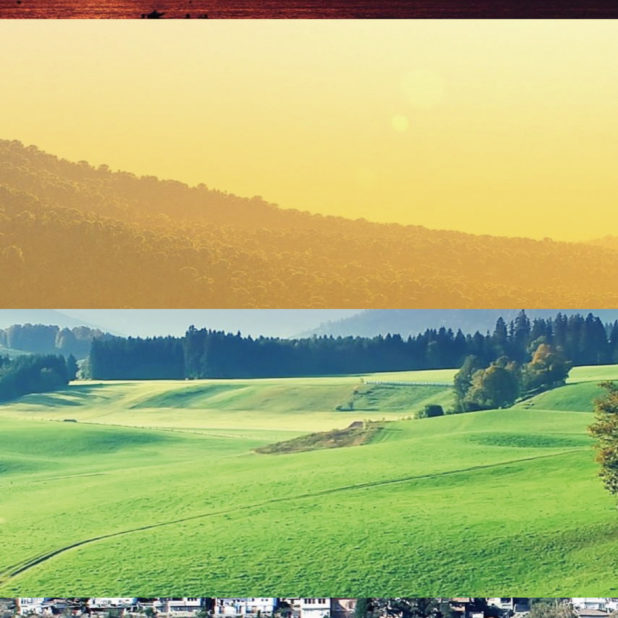 Landscape sunset mountain sea iPhone7 Plus Wallpaper