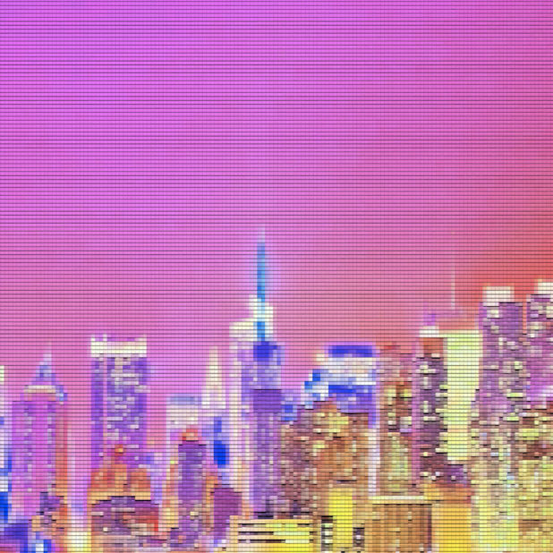City dusk blur iPhone7 Plus Wallpaper