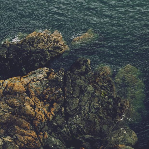 Landscape sea cliff iPhone7 Plus Wallpaper