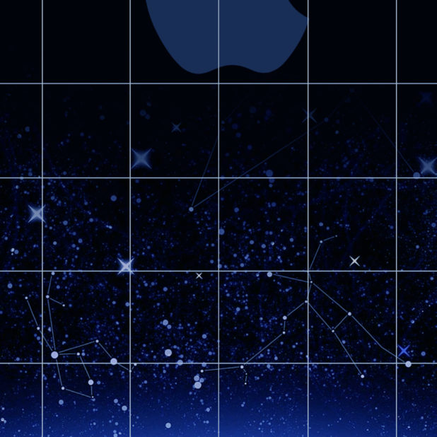 Apple logo shelf cool blue universe iPhone7 Plus Wallpaper