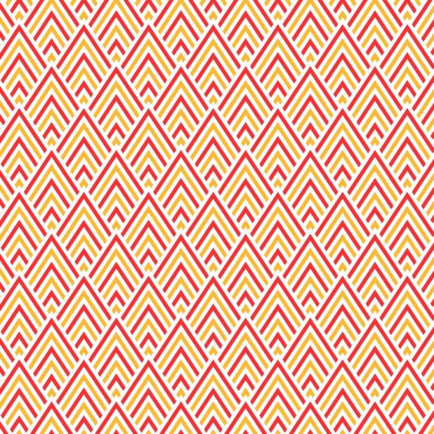 Pattern triangle red orange iPhone7 Plus Wallpaper