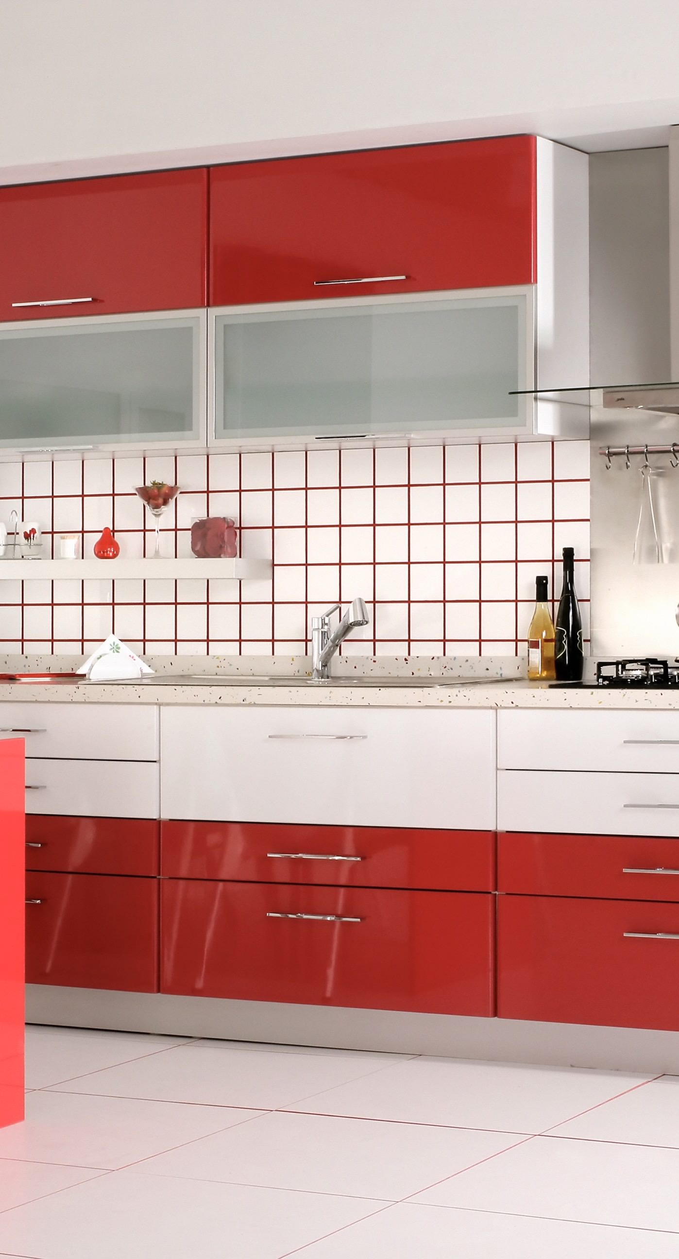 Kitchen red wallpaper.sc iPhone7Plus