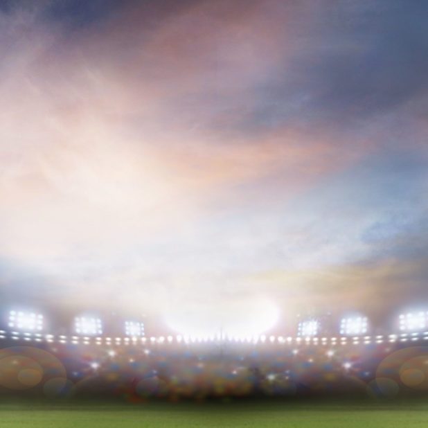 Landscape Stadium green iPhone7 Plus Wallpaper