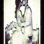 Couple kiss iPhone8 Wallpaper