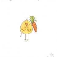 Chick Carrots iPhone8 Wallpaper