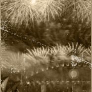 Fireworks Sepia iPhone8 Wallpaper