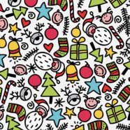 Christmas illustration iPhone8 Wallpaper