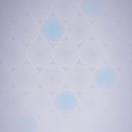 Pattern gradation circle Blue iPhone8 Wallpaper