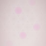 Pattern gradation circle Pink iPhone8 Wallpaper