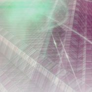 Gradient building Blue green iPhone8 Wallpaper