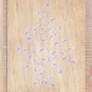 Wood grain leaves Brown purple iPhone8 Wallpaper