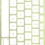 Wood grain keyboard Yellow-green white iPhone8 Wallpaper