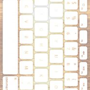 Sea keyboard Yellowish white iPhone8 Wallpaper