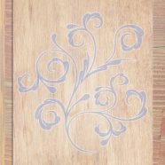 Wood grain leaves Brown Blue Purple iPhone8 Wallpaper