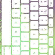 keyboard Green white iPhone8 Wallpaper