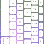 keyboard Purple white iPhone8 Wallpaper