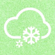 Cloudy weather Green iPhone8 Wallpaper