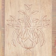 Wood grain leaves Brown iPhone8 Wallpaper