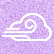 Cloudy wind Purple iPhone8 Wallpaper