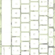 Leaf keyboard Yellow-green white iPhone8 Wallpaper