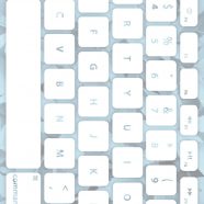 Leaf keyboard Pale white iPhone8 Wallpaper