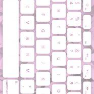 Leaf keyboard Momo white iPhone8 Wallpaper