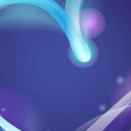 Cute Purple Heart iPhone8 Wallpaper