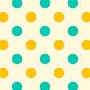 Yellow polka dot green iPhone8 Wallpaper