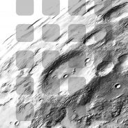 Shelf moon monochrome gray iPhone8 Wallpaper