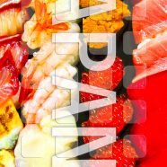 Food shelf sushi japan iPhone8 Wallpaper