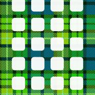 Green check pattern shelf iPhone8 Wallpaper