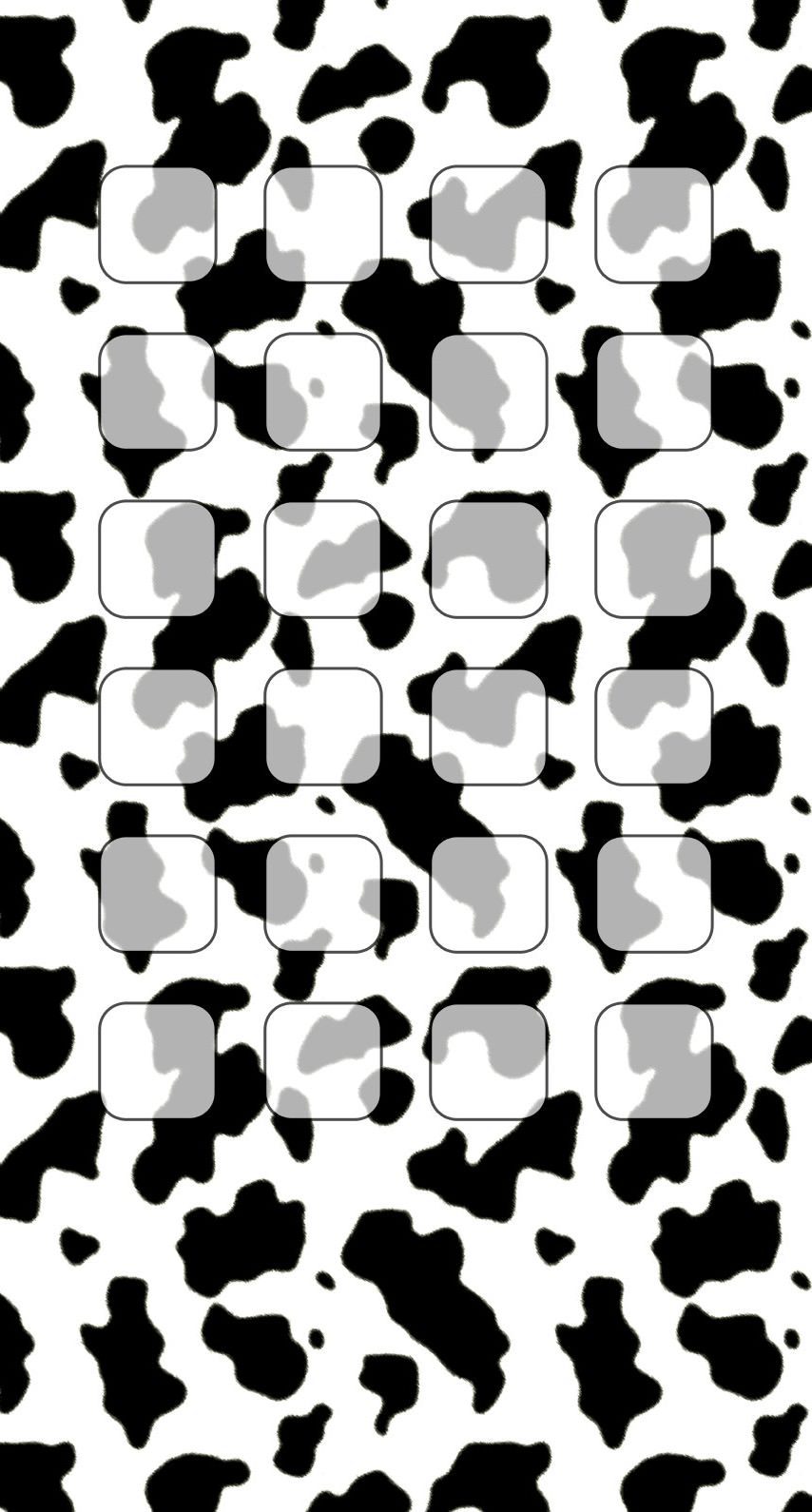 Black-and-white cow pattern shelf | wallpaper.sc iPhone8