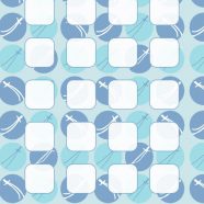 Pattern blue water shelf iPhone8 Wallpaper