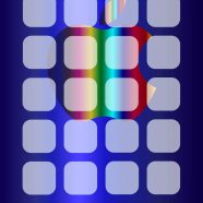 Shelf apple cool blue silver iPhone8 Wallpaper