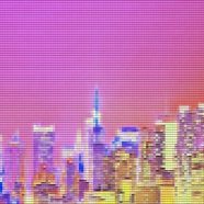 City dusk blur iPhone8 Wallpaper