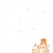 Christmas orange iPhone8 Wallpaper