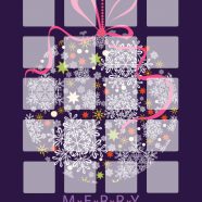 Shelf purple Christmas iPhone8 Wallpaper