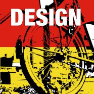 Illustration bicycle red yellow Life of DESIGN iPhone8 Wallpaper