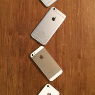 iPhone4s, iPhone5s, iPhone6, iPhone6Plus, Apple logo wooden board brown iPhone8 Wallpaper