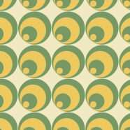 Pattern circle green yellow iPhone8 Wallpaper